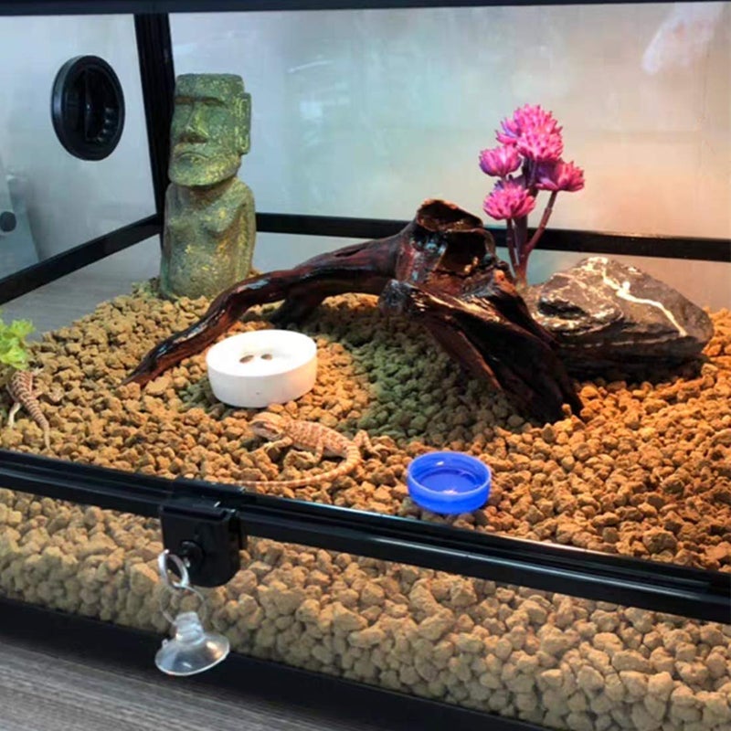 KERUIDENG Reptile Plants Artificial Terrarium Plants Reptile Plastic Plants for Reptile Habitats with Base -Purpleâ€¦ - Image 4